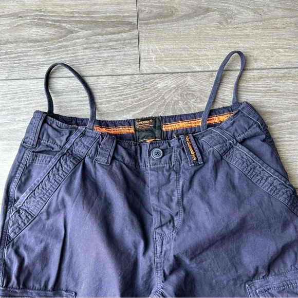 Superdry CRG Navy Cargo Shorts - Picture 2 of 15